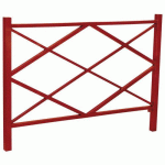BARRIÈRE LOSANGE 1.50 M - ZINC ROUGE FONCÉ 3004 - PROCITY