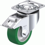 BLICKLE - ROULETTE PIVOTANTE À FREIN Ø 100MM BANDAGE POLYURÉTHANE PU 320KG - LK-ALST 100K-1-FI