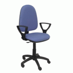 CHAISE DE BUREAU AYNA - ACCOUDOIRS FIXES - BLEU CLAIR