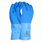 GANTS DE MANUTENTION PROTECTIONS CHIMIQUES FINITION LATEX CRÊPÉ - TAILLE 9