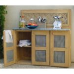 MEUBLE CUISINE ETE BOIS TRAITE