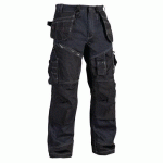 PANTALON DE TRAVAIL X1500 CORDURA® DENIM MARINE/NOIR TAILLE 42 - BLAKLADER
