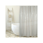 RIDEAU DE DOUCHE PVC 180X200CM TAUPE - ANNEAUX INCLUS MSV TAUPE