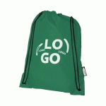 SAC À DOS SOUPLE PUBLICITAIRE 9 L VERT - MARQUAGE 1 COULEUR