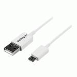 STARTECH.COM CÂBLE MICRO USB 2 M - A VERS MICRO B - BLANC