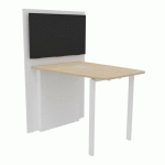 STATION VISIO HUB BLANC : TABLE 140X104X100 CM BLANC/BLANC - BURONOMIC