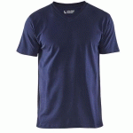 T-SHIRT COL V MARINE TAILLE XXL - BLAKLADER