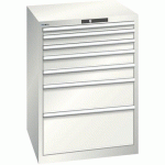 ARMOIRE BLANC GRIS 717X725X1000 AVEC 7 TIR. 200KG - LISTA