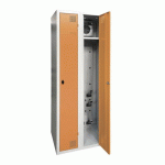 ARMOIRE SÉCHANTE IP 2 COLONNES À MORAILLON ORANGE CLAIR - MANUTAN COLLECTIVITÉS