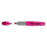 BIC SURLIGNEUR BRITE LINER XL ROSE, GRAND RÉSERVOIR ET GRAND FORMAT