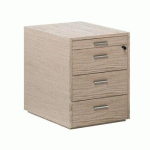 CAISSON MOBILE XENNON - 3 TIROIRS ET TIRETTE PLUMIER - ORME