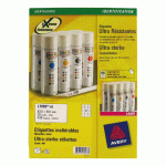 ETIQUETTE ULTRA RÉSISTANTE LASER 63,5 X 38,1 MM AVERY L7060-20 BLANCHE - POCHETTE DE 420