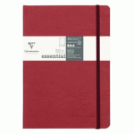 LOT DE 5 - MY.ESSENTIAL AGE BAG CARNET BROCHURE COUSU DOS CARRÉ À PAGES NUMÉROTÉES A5 192 PAGES DOT PAPIER IVOIRE 90G - ROUGE