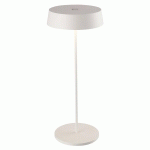 LUCANDE LAMPE DE TABLE LED À ACCU TIBIA, BLANC, ALUMINIUM, USB, IP54