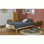 PACK LIT AVEC SOMMIER ALGOL + MATELAS  BOIS NATUREL 120X190 CM