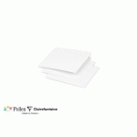 PAQUET DE 25 CARTES PLIÉES POLLEN 110X110MM 210G/M2 - BLANC IRISÉ