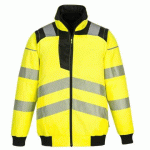 PORTWEST PW302 BLOUSON PW3 HAUTE VISIBILITÉ 3-EN-1 JAUNE/NOIR - TAILLE XXXL