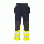 PROJOB 6522 PANTALON COTON - EN ISO 20471 CLASSE 1 JAUNE/MARINE - TAILLE 56