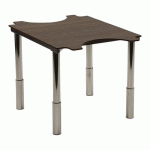 TABLE ERGO TECHNIC 110X80 RÉGLABLE COMPACT BROCANTE/GRIS - SUNSET CREATION