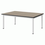 TABLE MALIBU 120X80 T1 4P STR ANTIB CHÊN 1146/NOIR BLC 9016