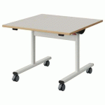 TABLE MALIBU RAB. 80X80 T3 DL ST ALAISÉ BLC SE W911/BLC 9016