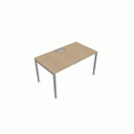 BUREAU DROIT 180 CM PIEDS U AJUSTABLES MISAO - MANUTAN