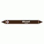 LOT DE 3 - MARQUEUR DE TUYAUTERIE - ALCOOL - NFX 08-105 - VINYLE LAMINÉ 150 X 12 MM