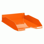 LOT DE 6 - CORBEILLE À COURRIER EXACOMPTA COMBO 2 IDERAMA TANGERINE