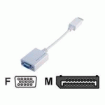 MCL CG-294C CÂBLE VIDÉO ET ADAPTATEUR 0,2 M VGA (D-SUB) DISPLAYPORT BLANC