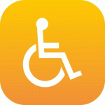 PLAQUE EN DRAPEAU PLEXI - PMR - ORANGE