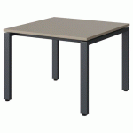 TABLE MALIBU 80X80 T3 SOUDÉ STR ABS GRIS U727/GRIS 7016