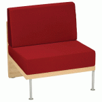 CHAUFFEUSE 1 PLACE 76 CM FAAR PVC URBAN TOMATE - MANUTAN COLLECTIVITÉS