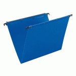 LOT DE 10 - DOSSIER SUSPENDU POUR TIROIRS POLYPROPYLÈNE OPAQUE ULTIMATE ELBA FOND 80 MM BLEU