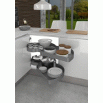 FERRURE POUR MEUBLE D'ANGLE COMBIS 2 - 450 MM D - IKONA - ANTHRACITE INOXA
