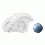 LOGITECH ERGO M575 - BOULE DE COMMANDE - 2.4 GHZ, BLUETOOTH 5.0 LE - BLANC CASSÉ