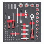 MODULE D'OUTILS PINCE A DOUILLE 1/4+1/2 FORTIS
