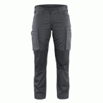 PANTALON DE TRAVAIL SERVICES STRETCH FEMME GRIS FONCÉ/NOIR TAILLE 40 - BLAKLADER