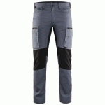 PANTALON DE TRAVAIL SERVICES STRETCH GRIS/NOIR TAILLE 42C - BLAKLADER