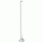 POTELET INCLINABLE AMORTICHOC INOX BROSSÉ - ZINC BLANC 9010 - PROCITY