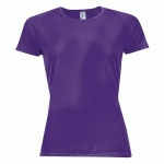 TEE-SHIRT PERSONNALISABLE MULTITECH PESFÉMININ VIOLET