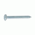 VIS À TÔLE TÊTE CYLINDRIQUE LARGE ACIER ZINGUÉ BLANC DIN 7981 4,2X13 BOÎTE DE 500 - ULTIMA - AFB7981AZ4213
