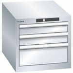 ARMOIRE GRIS CLAIR 411X572X383 AVEC 3 TIR. 75KG _ 78.408.020 - LISTA
