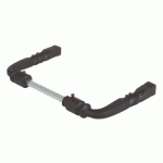 BÉQUILLE DOUBLE STYLE BOURGOGNE EN FER NOIR CARRÉ DE 6MM - BOUVET - 015418
