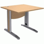 BUREAU DROIT QUATUOR PIEDS MÉTAL T.1316 - 80CM - MANUTAN EXPERT