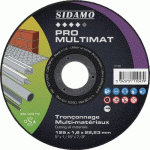 DISQUES À TRONÇONNER MULTI-MATÉRIAUX - PRO MULTIMAT - 125X1,6X22,2MM SIDAMO