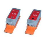 LOT DE 2 CARTOUCHES COMPATIBLE CANON BCI15 NOIRE