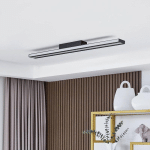 LUCANDE SMART PLAFONNIER LED LEICY NOIR 8 CM RVB CCT