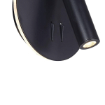 MAYTONI LOS 176 APPLIQUE LED 3 000 K RONDE NOIRE