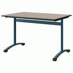TABLE MALIBU 120X80 T6 DL STRA ACACIA/NOIR BLEU 5025 - MANUTAN EXPERT