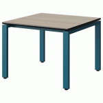 TABLE MALIBU 80X80 T3 SOUDÉ ST ANTIB ACAC/NOIR BLEU 5025